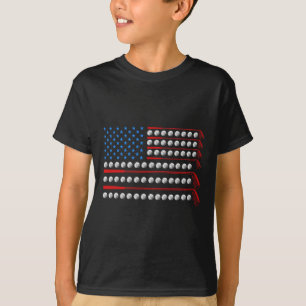 Camiseta Tacos de Patriota Bandeira dos EUA de Golfe Clubes