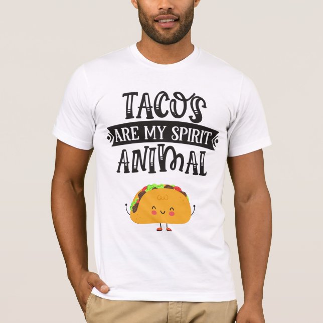 Camiseta Tacos divertidos são o meu espírito humorístico an (Frente)