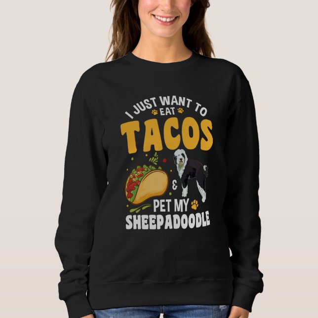 Camiseta Tacos Doodle Dog Sheepadoodle (Frente)