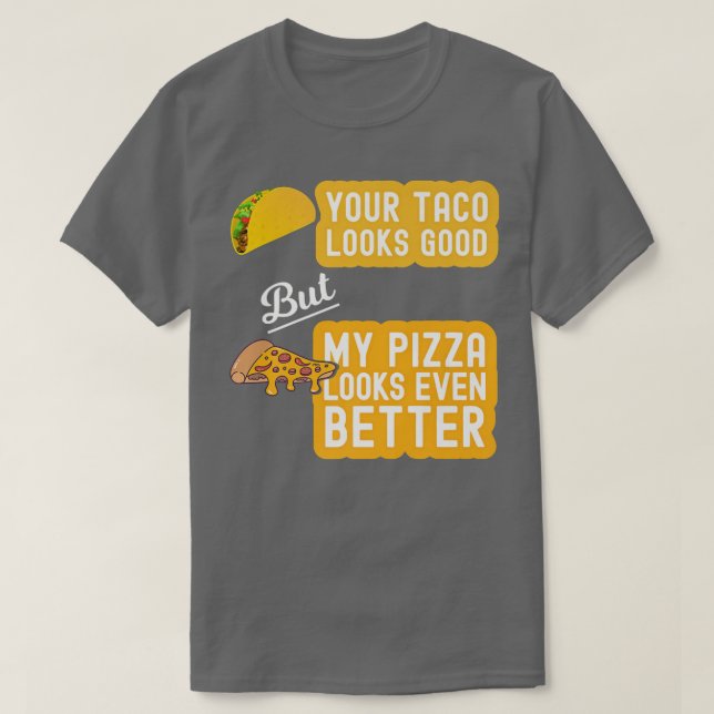 Camiseta Tacos e pizza (Frente do Design)