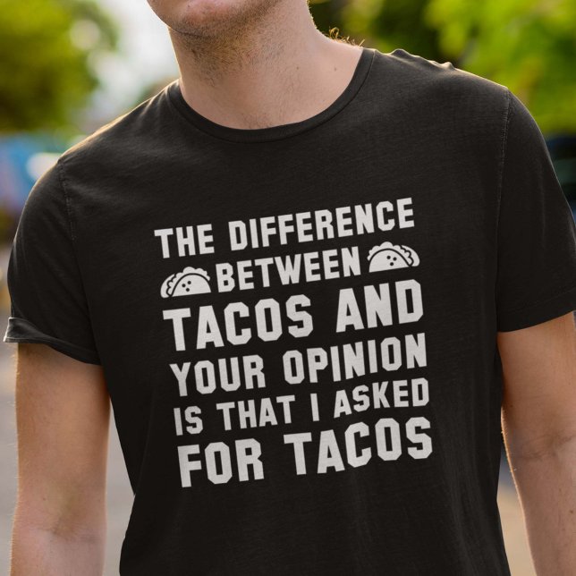 Camiseta Tacos E Sua Opinião (Criador carregado)