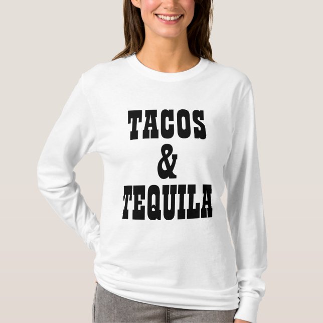 Camiseta Tacos e Tequila (Frente)