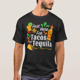 Camiseta Tacos e Tequila Funny Cinco de Mayo Taco Terça-fei
