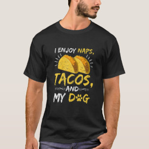Camiseta Tacos Engraçados Cães Cães Taco Foodie Mexicano