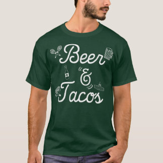 Camiseta Tacos Lover Tacos Engraçados E Citação De Cerveja 