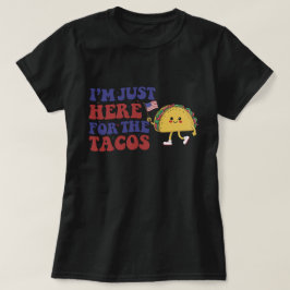 Camiseta Tacos mexicanos legal, 4 de julho Bandeira America