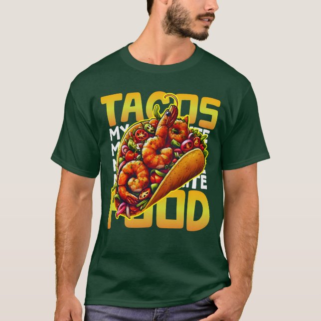 Camiseta tacos minha comida favorita (Frente)