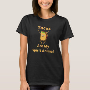Camiseta Tacos São o Meu Espírito Animal Engraçado