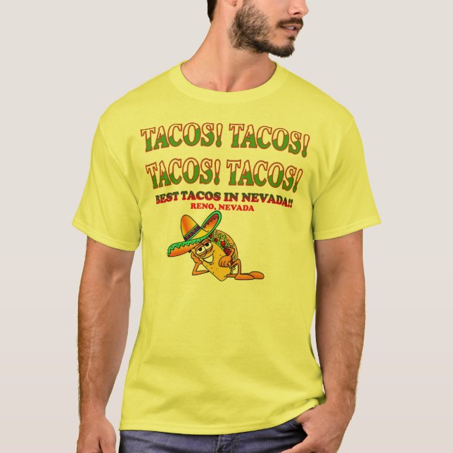 CAMISETA TACOS! TACOS! TACOS! TACOS! (Frente)