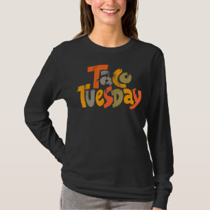 Camiseta Tacos Terça Festa Engraçado Vintage