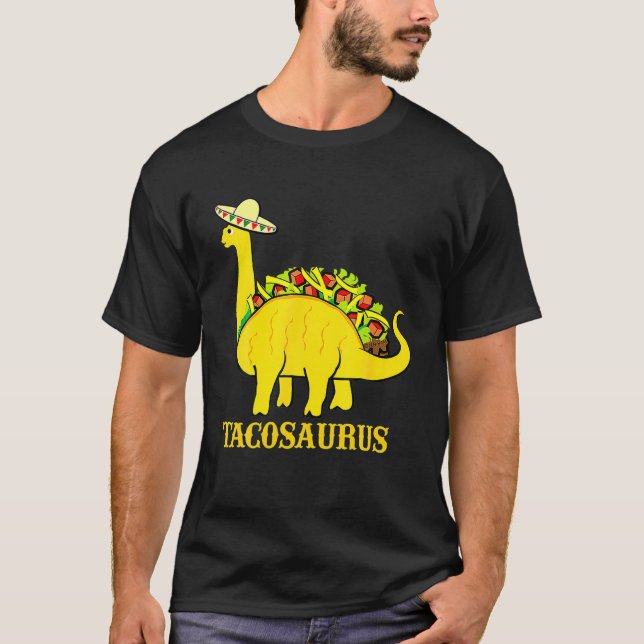 Camiseta Tacosaurus Cinco De Mayo Funny Taco Dinosaur Gifts (Frente)