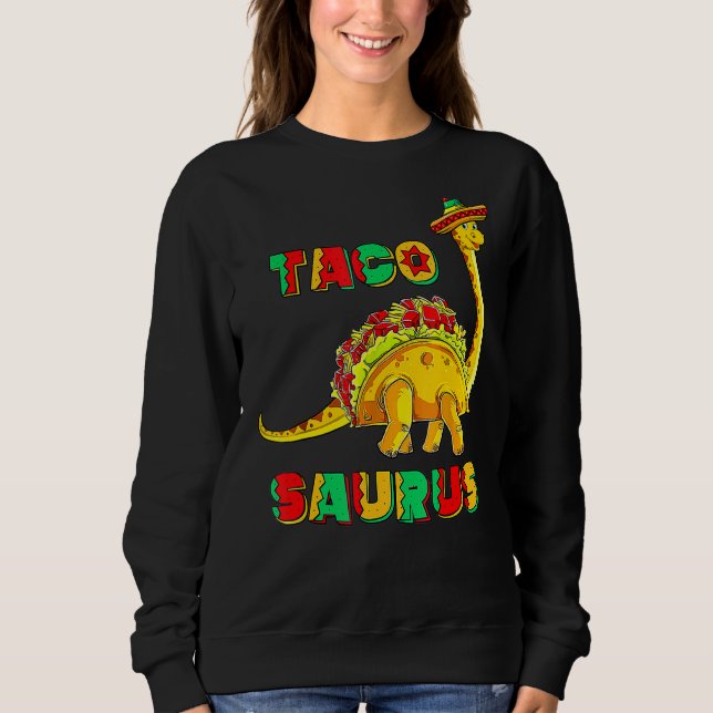 Camiseta Tacosaurus Cinco De Mayo Funny Taco Dinossauro 3 (Frente)
