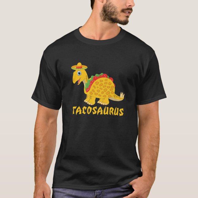 Camiseta Tacosaurus Cinco De Mayo Taco Dinossaur T Rex Funn (Frente)