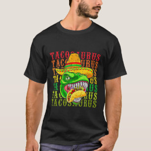 Camiseta Tacosaurus Cinco De Mayo Tee Funny Taco Dinosaur F