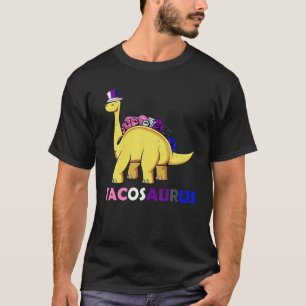 Camiseta Tacosaurus LGBQ Dinossauro Pun Genderfluido Orgulh