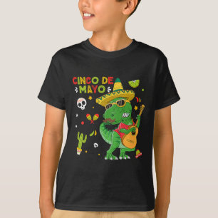 Camiseta Tacosaurus Rex Cinco De Mayo Toddler Boy Dinosaur