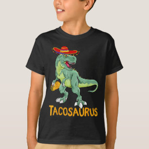Camiseta Tacosaurus taco comida mexicana engraçado dino cin