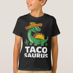Camiseta Tacosaurus taco dinossauro dino engraçado cinco de
