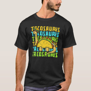 Camiseta Tacosaurus Taco Dinossauro Divertido Dino Cinco De