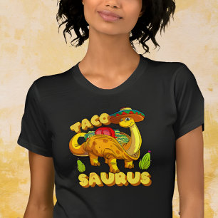 Camiseta Tacossauro Engraçado Taco Dinossauro