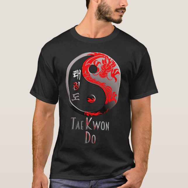 Camiseta Tae Kwon Do Red Dragon - Guerreiro de Artes Marcia (Frente)