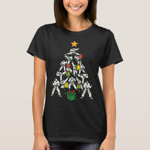 Camiseta Taekwondo Árvore de Natal Xmas Artes Marciais Kara