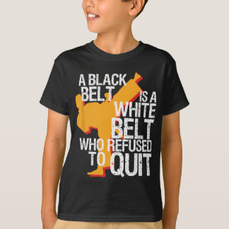 Camiseta Taekwondo e Karate Black Belt Studen Arte Marcial