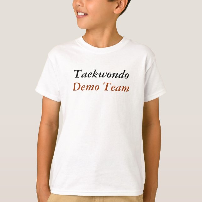 Camiseta Taekwondo, equipe do programa demonstrativo (Frente)