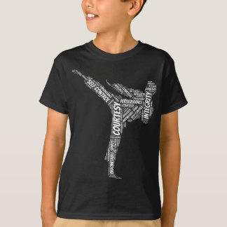 Camiseta Taekwondo Fighter 5 Tenets De Artes Marciais TKD