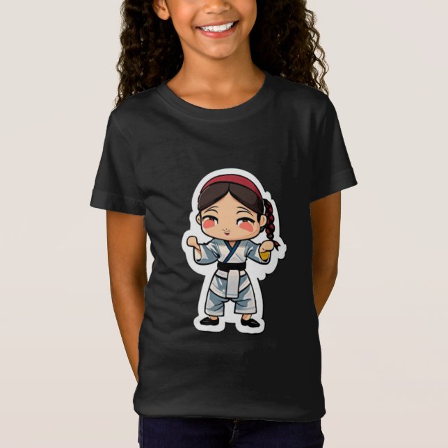 Camiseta Taekwondo Girl (Frente)