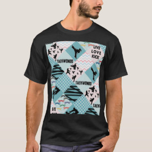 Camiseta TAEKWONDO GIRL PATTERN CROSS Perfect Gift tawond