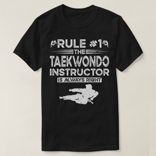 Camiseta Taekwondo Instrutor Men Taekwondo (Frente do Design)