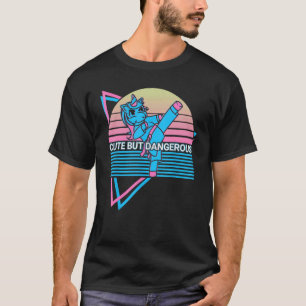 Camiseta Taekwondo Karate Retro Fofo Mas Perigoso