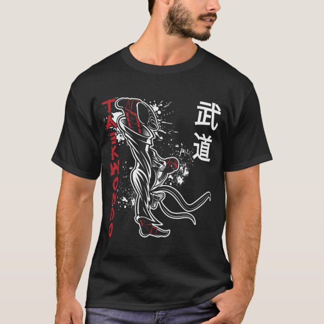 Camiseta Taekwondo Kick Artes Marciais (Frente)