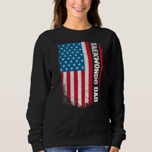 Camiseta Taekwondo Pai América dos Estados Unidos Bandeira