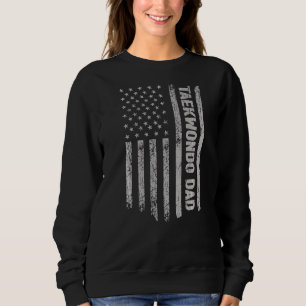 Camiseta Taekwondo Pai América dos Estados Unidos Bandeira 