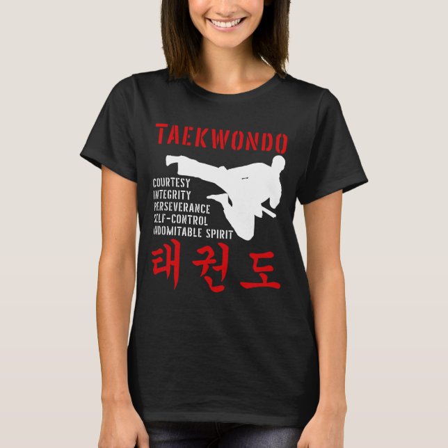 Camiseta Taekwondo Tenets Martial Arts (Frente)