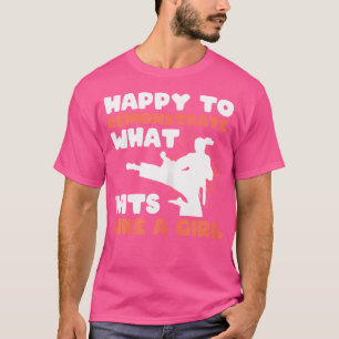 Camiseta Taewondo Feliz Em Demonstrar O Que Atinge Como Uma