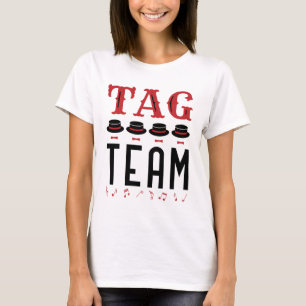 Camiseta Tag Team Singer Barbershop Quarteto