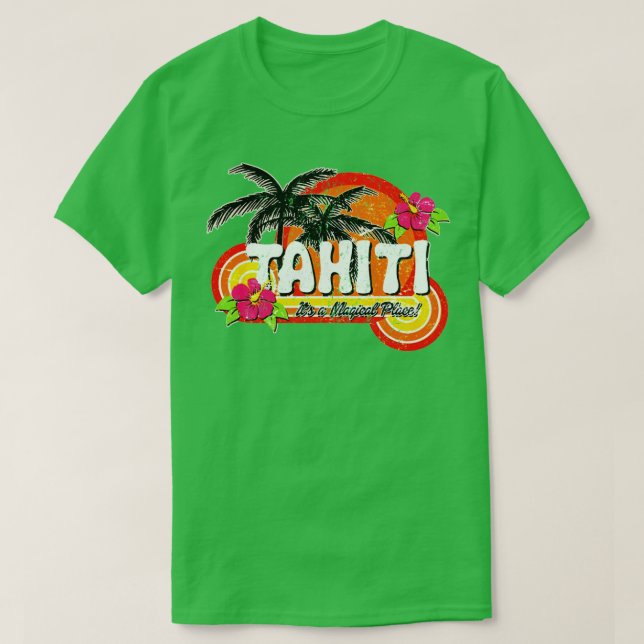 Camiseta Tahiti A Magic Place (Frente do Design)