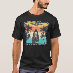 Camiseta Tahiti Surfing Teahupoo Polynesia Palms Surf