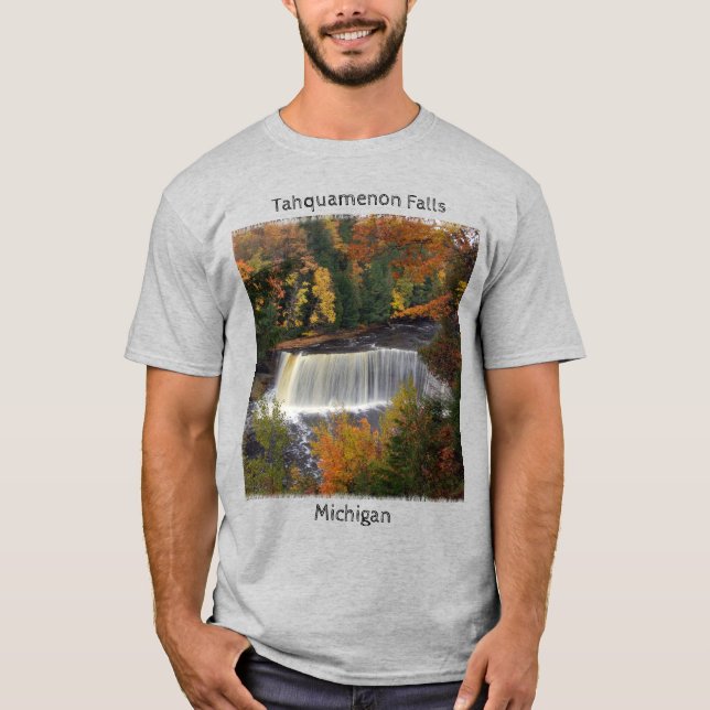 Camiseta Tahquamenon Falls Cai blusa blusa preto (Frente)