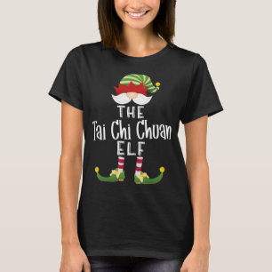 Camiseta Tai Chi Chuan Elf Natal Festa Engraçado Pajama