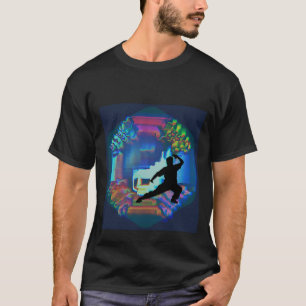 Camiseta Tai Chi com Abstrato Yin Yang Design