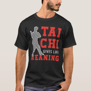 Camiseta Tai Chi Dá Vida Significando Artes Marciais Taijiq