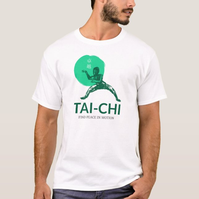 Camiseta Tai-Chi Encontre Paz Em Movimento (Frente)