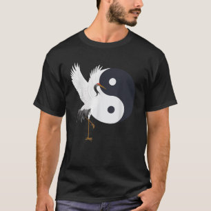 Camiseta Tai Chi Grouça Branca Yin Yang Qi Gong Chinês Bran