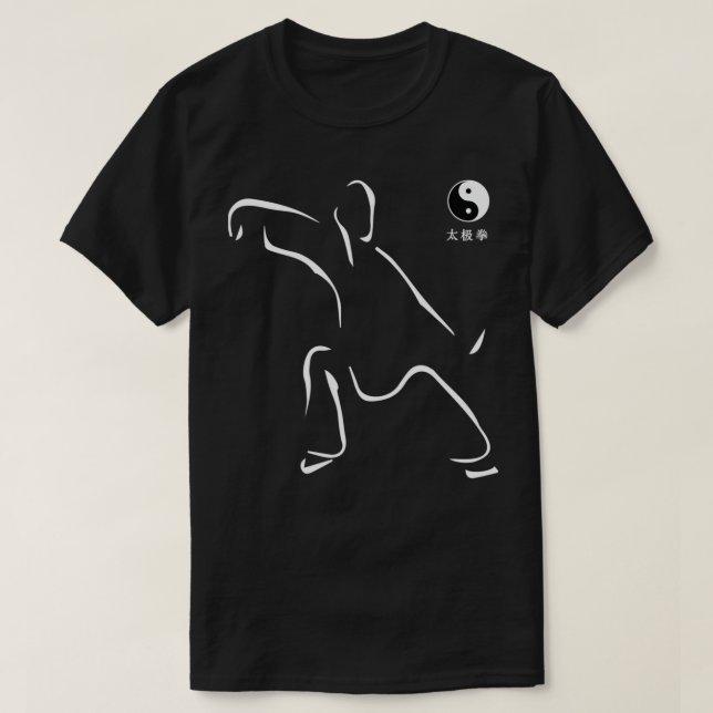 Camiseta Tai Chi Inspirou-se para um mestre de tai chi (Frente do Design)