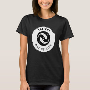 Camiseta Tai Chi Kio Fish Ying Yang Balança Taoismo Meditat