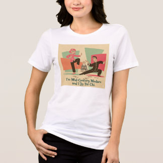 Camiseta Tai Chi Moderno de Meados do Século